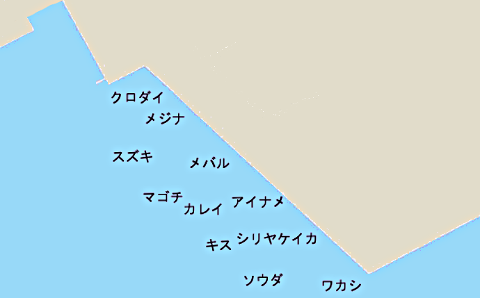 東扇島ポイント図