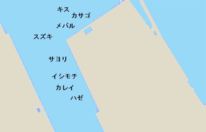 長浦港ポイント図