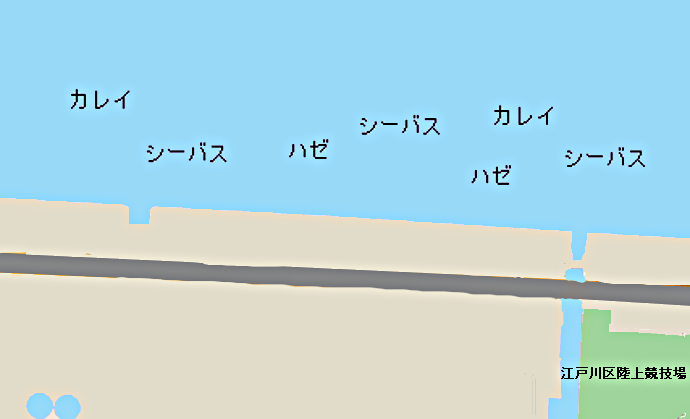 荒川河口ポイント図