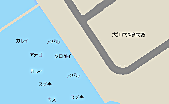 青海埠頭公園ポイント図