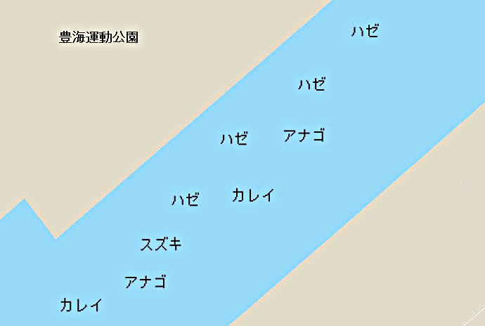 豊海運動公園ポイント図