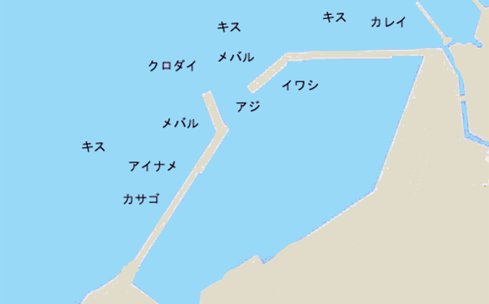 萩生港ポイント図