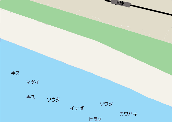 原海岸ポイント図