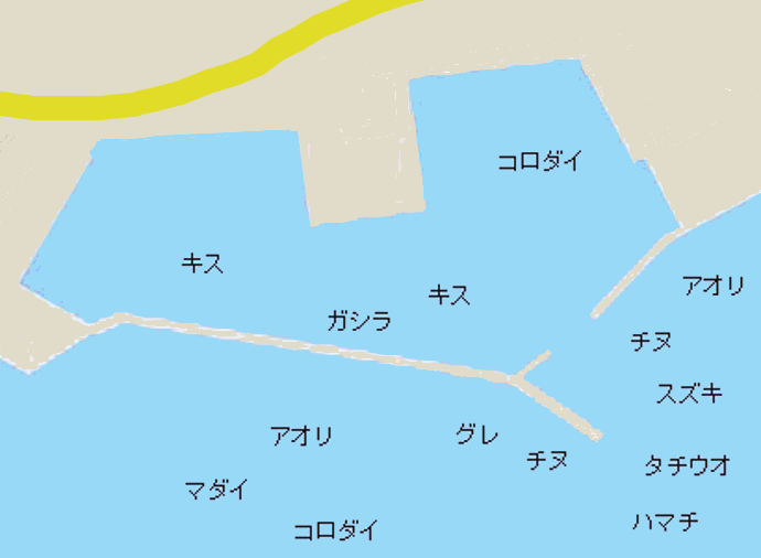 堺漁港ポイント図
