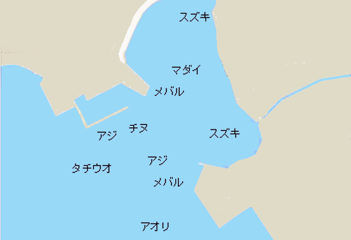 日出港ポイント図