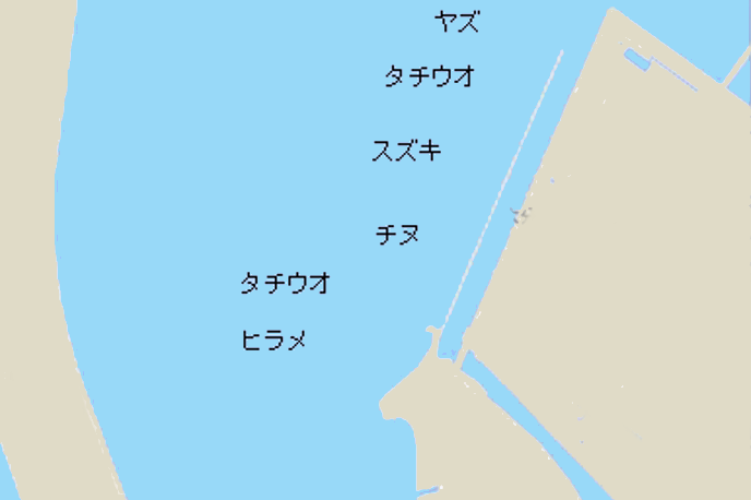大野川河口ポイント図