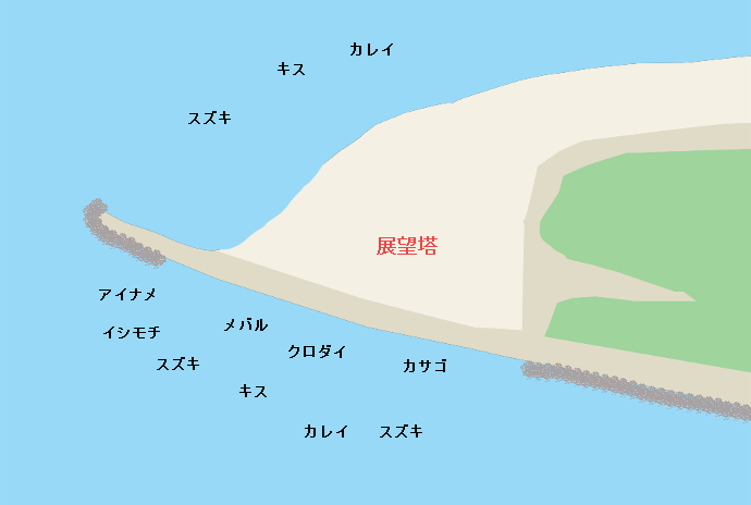 富津岬ポイント図