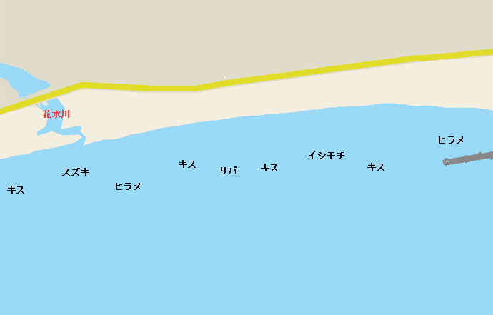 平塚海岸ポイント図