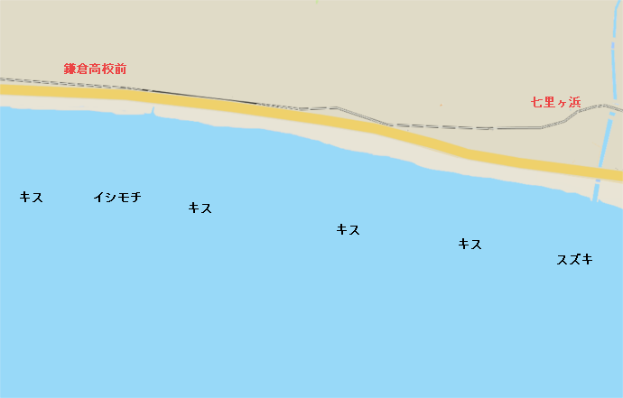 七里ヶ浜ポイント図