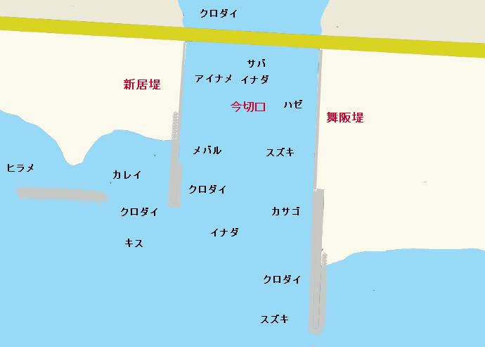 浜名湖今切口（舞阪堤・新居堤）のポイント
