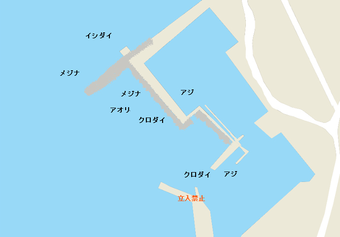 布良港ポイント図