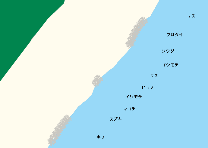 大浜海岸ポイント図