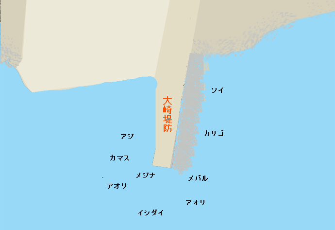 大崎堤防ポイント図