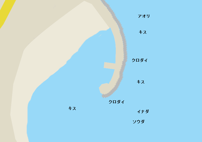 多賀新堤防ポイント図