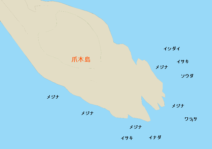 爪木島ポイント図