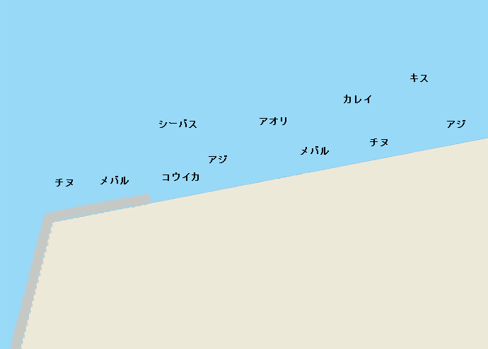 赤坂海岸のポイント