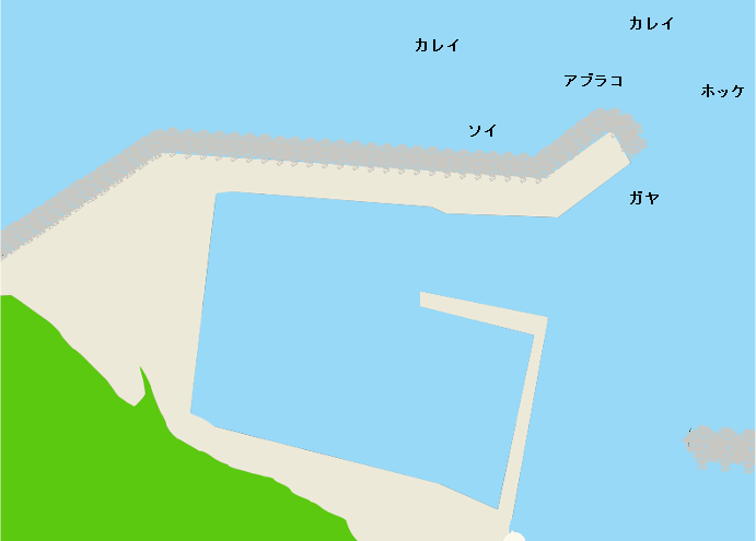 出足平漁港ポイント図