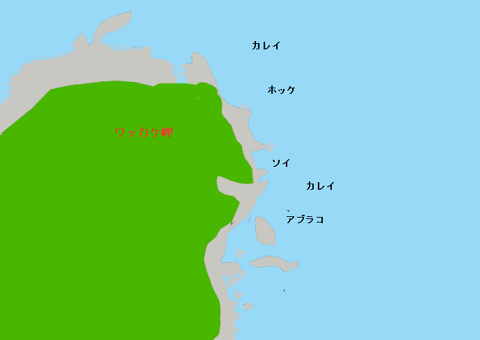 ワッカケ岬ポイント図