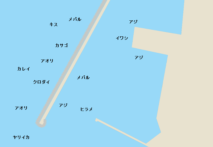 魚津補助港ポイント図
