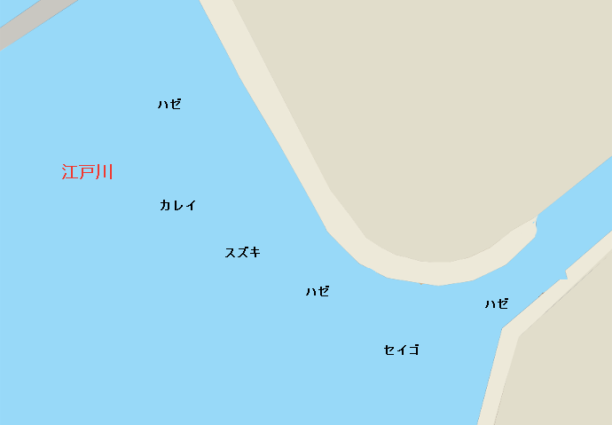 江戸川河口ポイント図