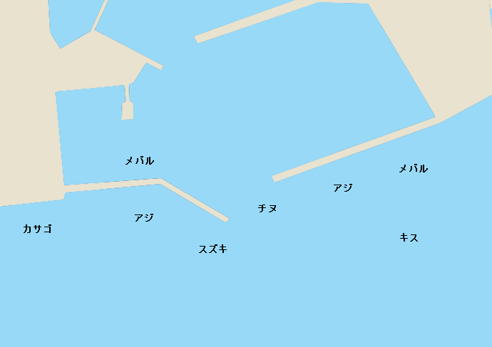 宮田漁港ポイント図