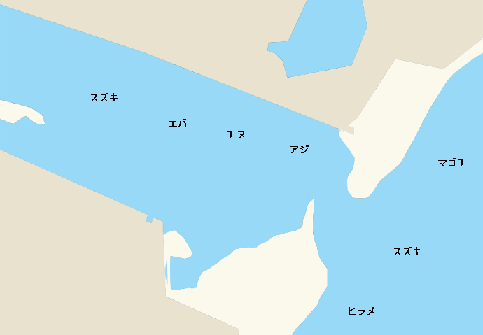大瀬川河口ポイント図