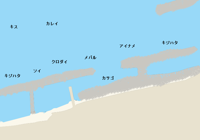 高月海岸ポイント図