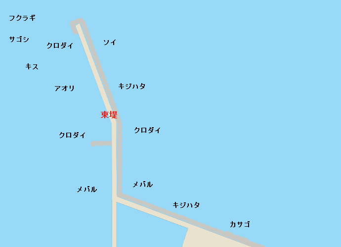 富山新港東堤ポイント図