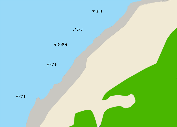 利島前浜ポイント図
