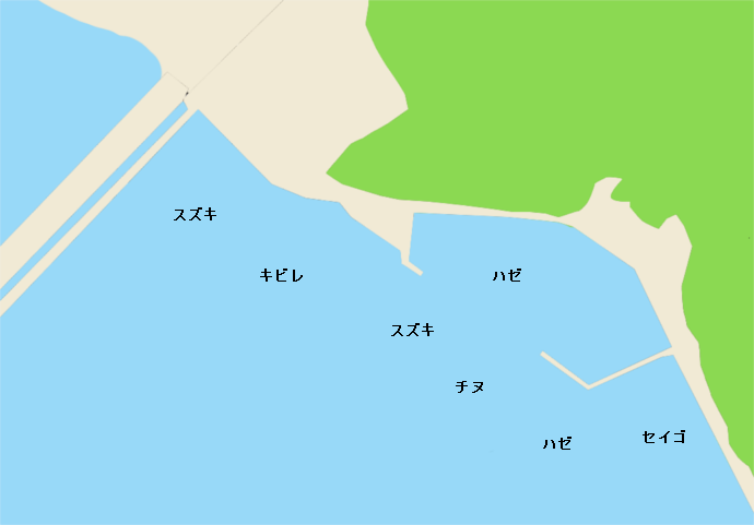 芦田川河口ポイント図