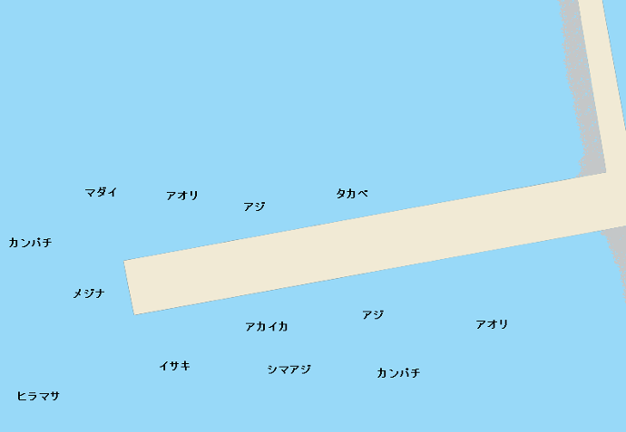 神津島港ポイント図