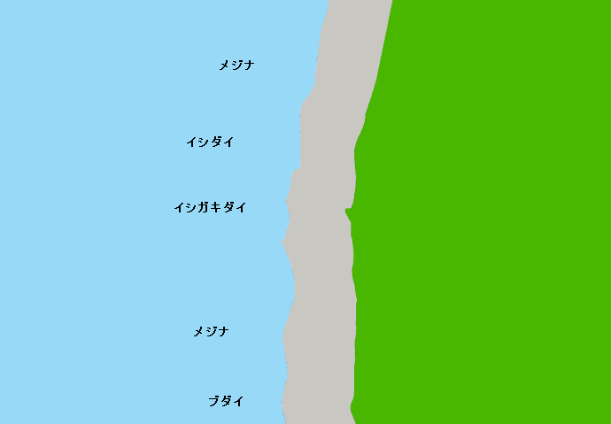 利島黒崎ポイント図