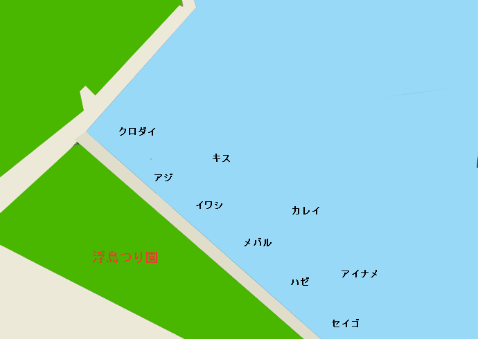 浮島つり園ポイント図