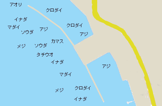 静浦港ポイント図