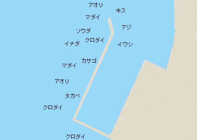 内浦港ポイント図