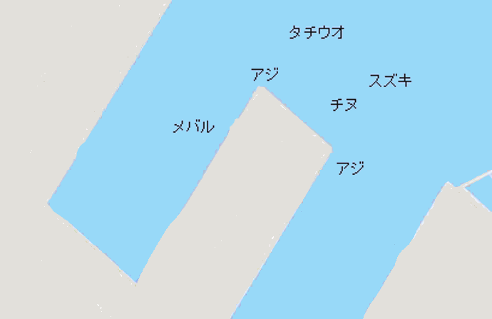 汐見埠頭ポイント図