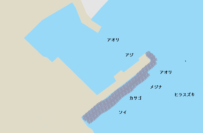 八幡野港ポイント図