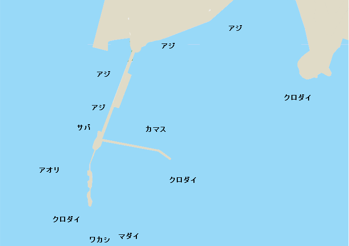 多比港ポイント図
