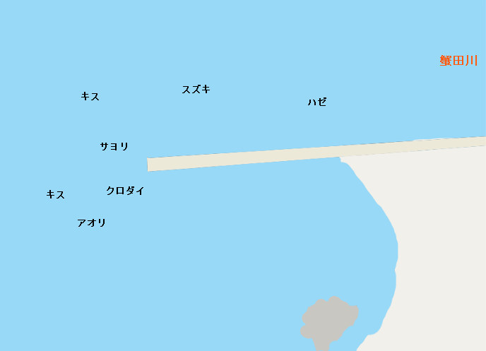 大賀堤防ポイント図
