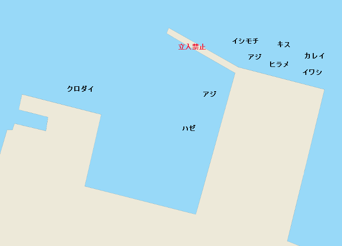 銚子外港ポイント図