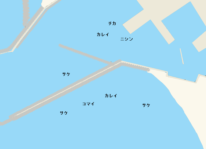 風連別川河口ポイント図