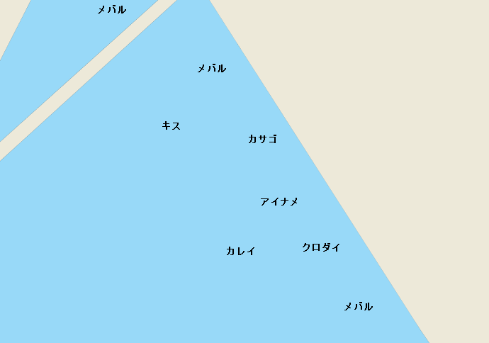 りんくう釣り護岸ポイント図