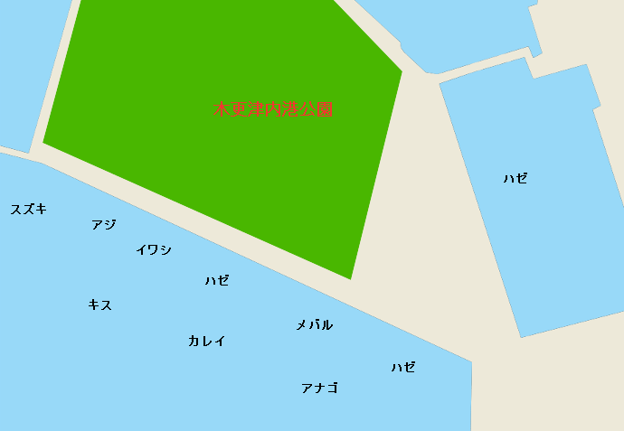 木更津内港公園ポイント図