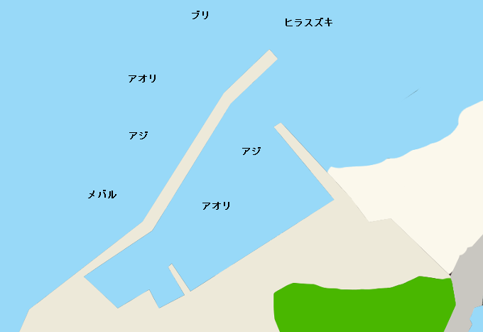 間元港ポイント図