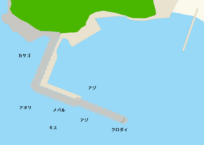 杉津漁港ポイント図