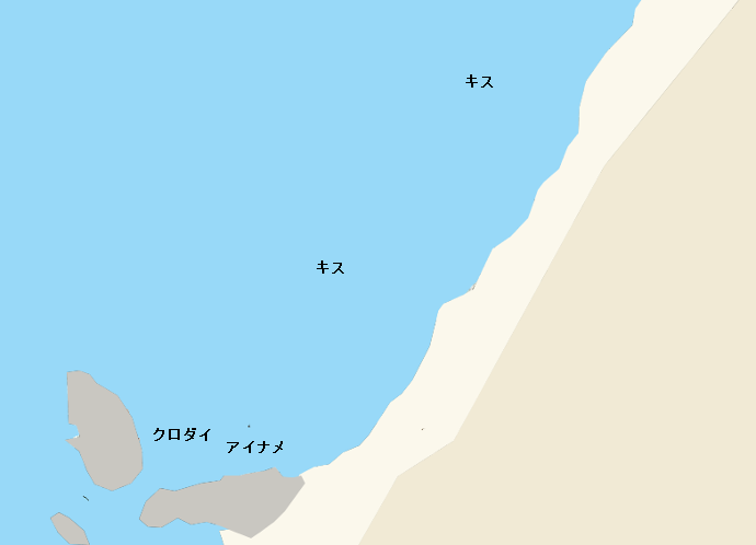 碁石海岸ポイント図