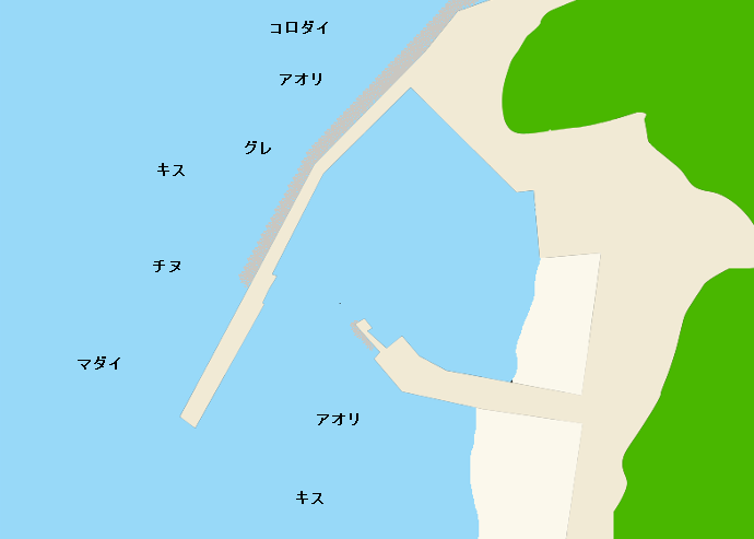 白野港ポイント図