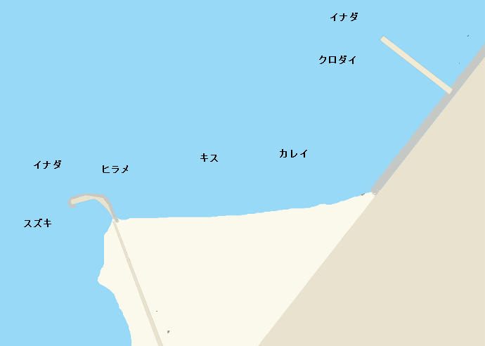 柏崎海岸ポイント図
