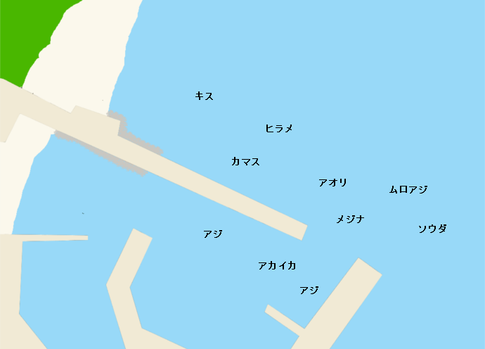 神津島三浦港のポイント