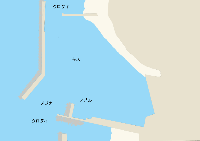 椎谷港ポイント図